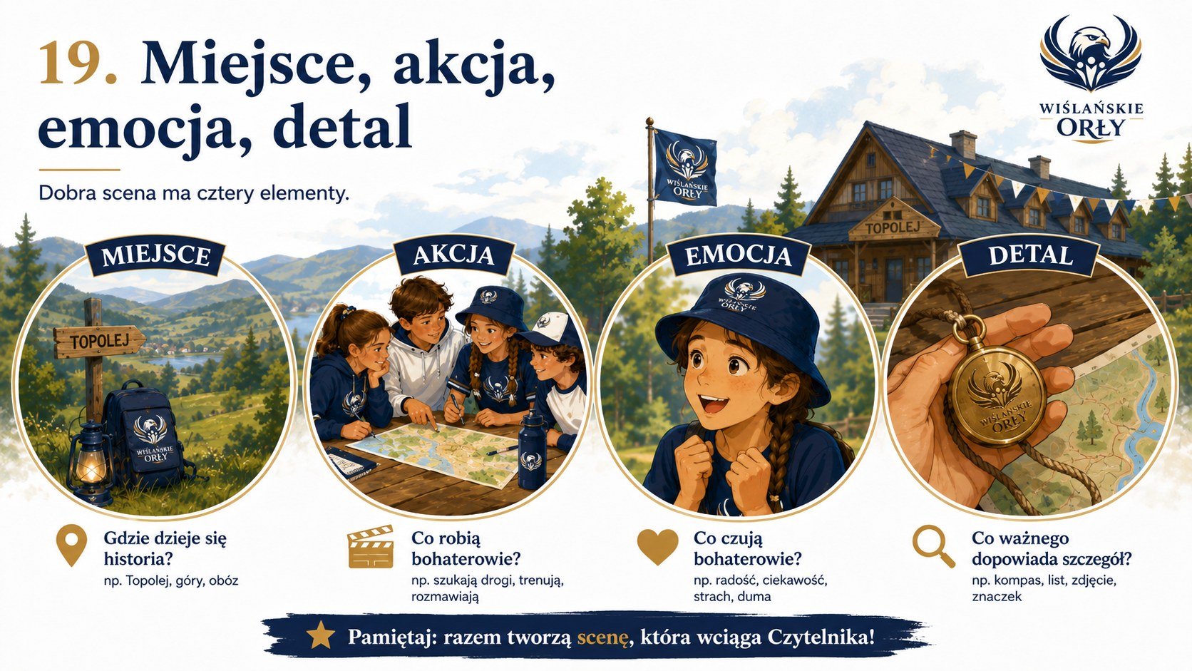 Miejsce, akcja, emocja, detal